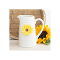 Decorative ceramic sunflower jug included in the Hello Sunshine jug and plant pot pair